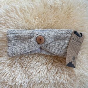 Cozy Gray Knit Wool Headband